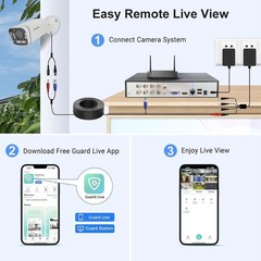 5MP Lite Surveillance DVR – Records 8 Channels, Compatible with Multiple Cameras