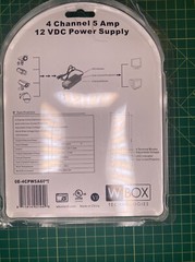 W Box technologies 0E-4CPW5A60W 4 Channel 5 AMP 12 VDC CCTV Power Supply