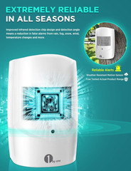 Driveway Alarm Wireless Outside, 1 by ONE Motion Sensor Alarm 1000Ft/300M Range