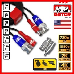 CCTV Cable Camera Security Surveillance BNC Extension Wire Power Video DVR 200FT