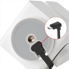 3 Pack Waterproof L-Shaped Micro USB Extension Cables for Wyze Cam V3/V3 Pro