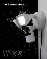 ieGeek Outdoor Floodlight Camera Home Security Camera, 2K Wired Flood Light CCTV