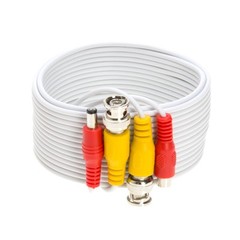 10ft BNC Video Power Extension Cable for CCTV Security Camera DVR White lot