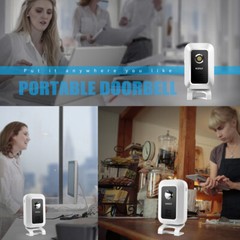 Wireless Entry Door Bell Welcome Motion Sensor Detector Gate Chime Alert Alarm