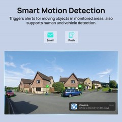 Vikylin 4K 8MP Dual Lens POE IP Camera 180° Panoramic Color Night Vision Onvif