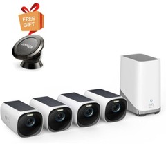 eufy eufyCam 3 Outdoor Wireless Security System Solar Panel 4K Spotlight Camera
