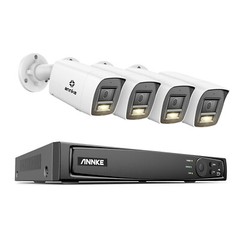 ANNKE 3K POE Security Camera System Two Way Audio 16CH 4K NVR Color Night Vision