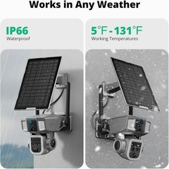Dragon Touch 4G LTE Cellular Security Camera, 4K Wireless Outdoor Solar Camera 1