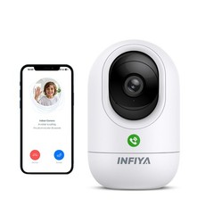 INFIYA Indoor Camera House Security Camera WiFi 24/7 Recording Night Vision 2K