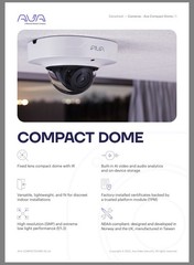 Ava Compact Dome – network surveillance camera – dome – w30 days onboard storage