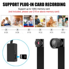 1080P WiFi Mini Camera with Night Vision, Motion Detection, 2-Way Audio for Home