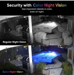 Lot Of 2 Cam v4 Wi-Fi 2.5K QHD Plug-In Smart Security Camera Night Vision A3