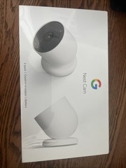 Google Nest Security Indoor Outdoor Cameras G3AL9 (Snow) 2-Pack with box