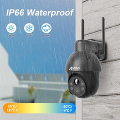 ANRAN Wireless Solar Battery Powered Wifi IP Outdoor Home Security Camera System