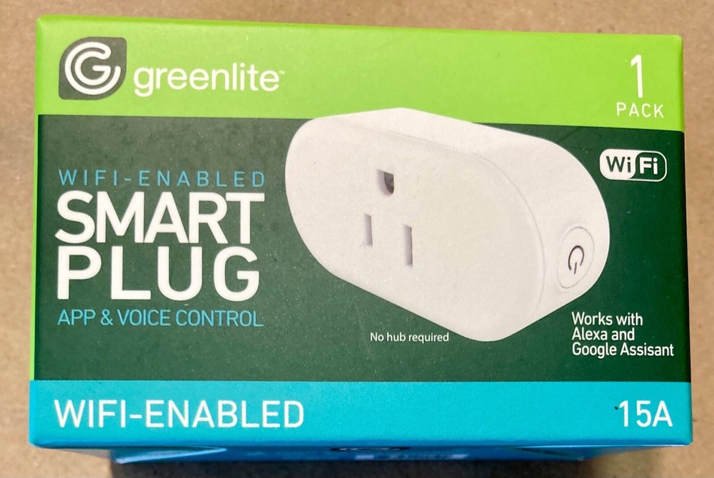 Greenlite Wifi Enabled Smart Plug App / Voice Control New In Box Unopened