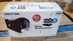 night owl 1080p hd wired security system 1TB hard drive and 6 camera’s
