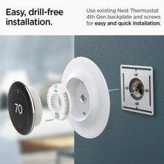 For Google Nest 4th Gen | Spigen Nest Learning Thermostat Wall Plate