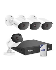 4K Security Camera System, AI Human Vehicle Detection, 4pcs 8MP Wired Indoor …