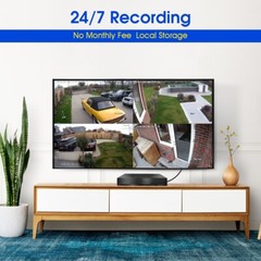 4MP 4CH DVR CCTV Security System 1080P Outdoor Camera Home Surveillance