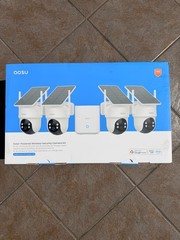 AOSU Solar Security Cameras Outdoor Wireless,4 Cam-Kit,2K Color Night Vision