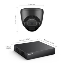 SANNCE 16CH 1080P HDMI 5IN1 DVR Security Camera System Outdoor EXIR Night Vision