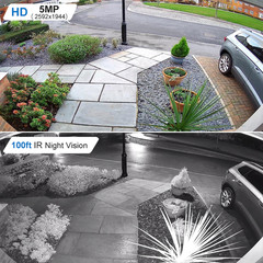 Anpviz 2/4PCs 5MP 3K Audio POE IP Security Camera Outdoor Night Vision AI Motion