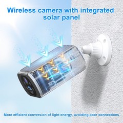 ARCCTV 4MP Solar Security Camera,100% Wire-Free,Color Night Vision & Spotlight