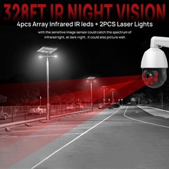 VIKYLIN 8CH 8POE NVR 18×ZOOM 360° IR50M 8MP PTZ Camera Systems Auto Tracking Lot