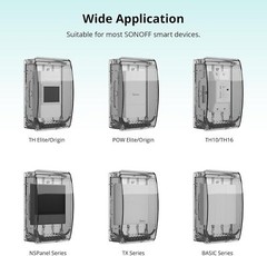SONOFF Waterproof Case R2, IP66 Waterproof Box,Crushproof, Dustproof, Waterproof