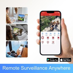New – Apone Wireless Security Camera Systems, 6CH WiFi Security Camera System