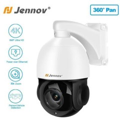 360° 4K 8MP POE Security IP Camera 30x Zoom CCTV PTZ Auto-Tracking Detection