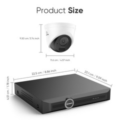 SANNCE 8CH 6MP NVR 3MP Audio Record POE IP Security Camera System Night Vision