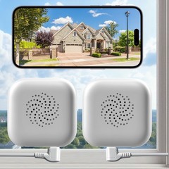 vebiliki 【2 Pack】 Window Cameras with 32GB SD Cards, 2K 3MP 2 Packs, White