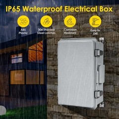 ABS Plastic Waterproof Ventilated Electrical Box Enclosure, IP65 Outdoor