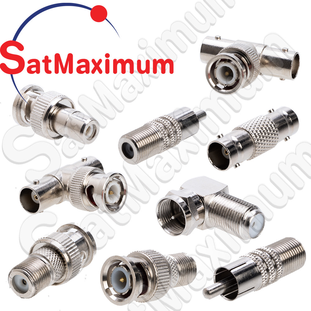 BNC Connector Male Female Coupler RCA Adapter for Coaxial Cable – LOT