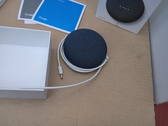 Google Nest Mini 2nd Gen Smart Speaker Gray Wi‑Fi Connectivity Open Box