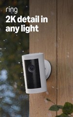 Ring Outdoor Cam Plus, Battery (Newest Model), Home or Business Security, Wide-A