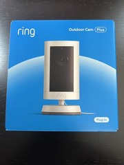 NEW Ring Outdoor Cam Plus (newest 2026 model) Plug-In, 2K Video + Night Vision