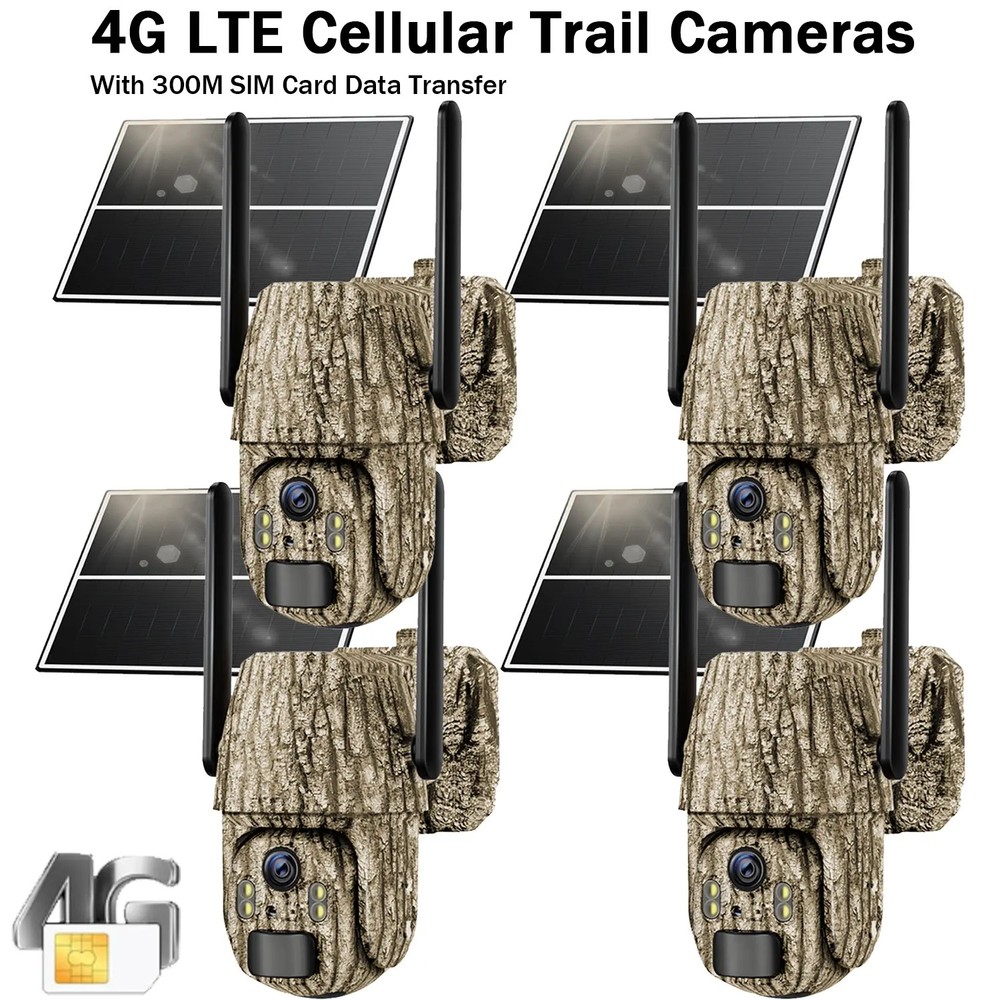 4G LTE Solar Trail Cameras Outdoor Wireless – No WiFi Needed Security Cameras, 2