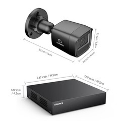 SANNCE 1080P 4CH 8CH 5IN1 DVR Home Security Camera System Outdoor Night Vision