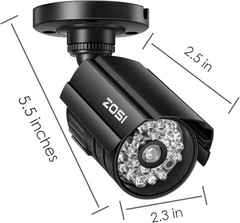 Zosi 2AK-2116E-D-US Fake Bullet Camera 2 pack battery operated – Lights up – New