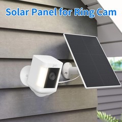 Ring Camera Solar Panel Charger for Stick Up and Spotlight Cams, Weatherproof