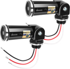 2-Pack, Dusk to Dawn/Day Night Sensor, Photoelectric Switch, Photo Cell Sensor,