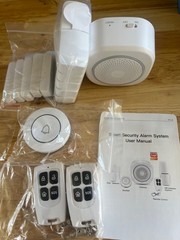 Tuya Smart Alarm Kit 10 Door Sensors Siren App Control White New