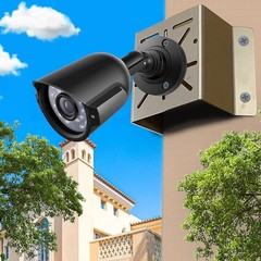 Universal Corner Mount for Security Camera, Stainless Steel Silver