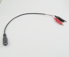 5pcs 5.5×2.1mm DC Power Female Jack to Dual Alligator Clip Test CCTV Cable