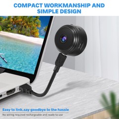 2/4 Mini Camara Oculta Espia De Seguridad WiFi 1080P Inalambrica Con Audio Video