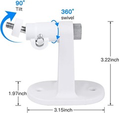 Adjustable Wall Mount Bracket for Eufy Indoor Cam E30 C210 C220 E220 Baby Monito