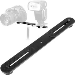 Professional 1/4″ Screw Dual Camera Flash Bracket – Max 6.6LB Load Capacity
