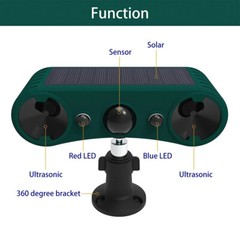 Solar Wireless Motion Sensor Alarm 13 Sound Detector 130db Loud Noise Outdoor US